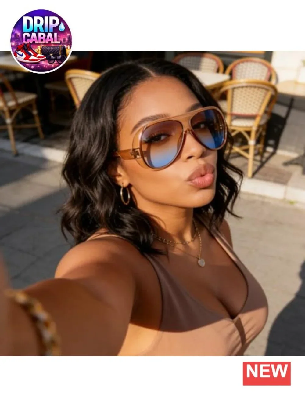 Retro Oversized Square Aviator Sunglasses for Women UV400 Polarized Driving